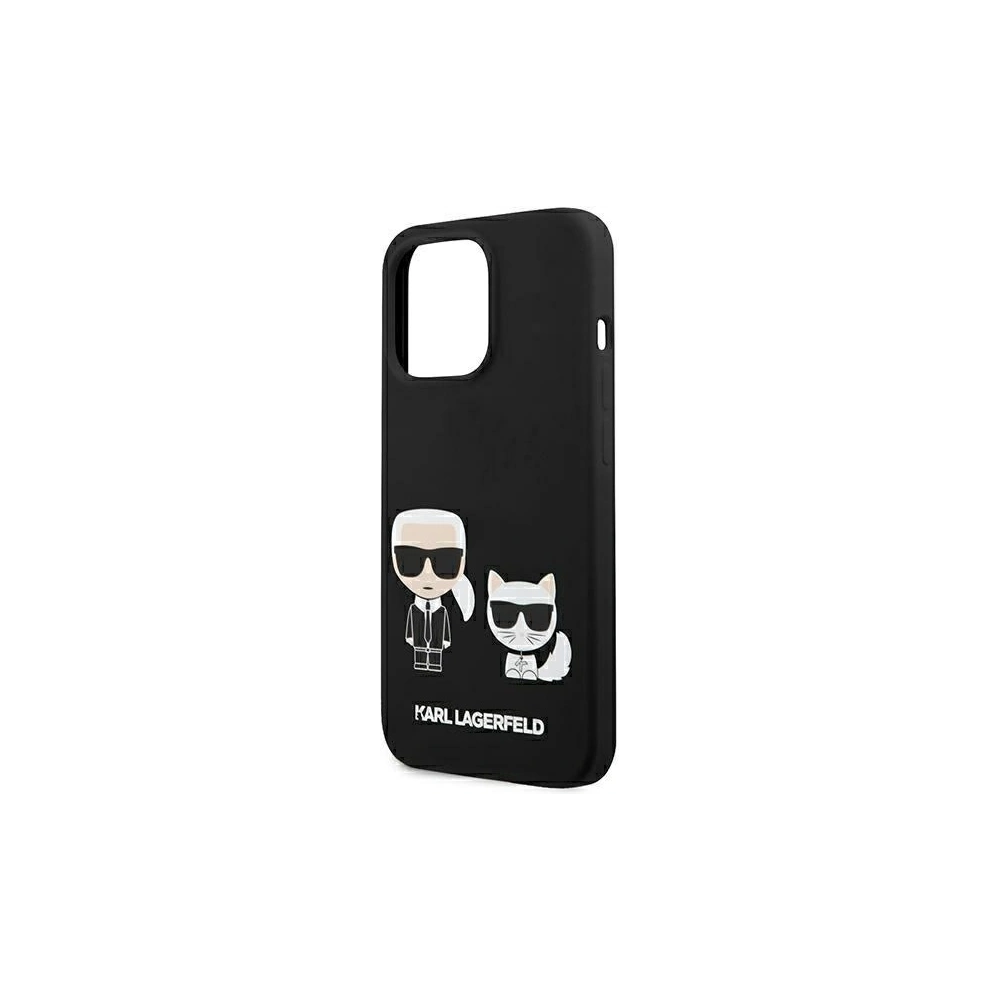 Hurtownia GSM - Etui Karl Lagerfeld KLHMP13XSSKCK Apple iPhone 13 Pro Max hardcase czarny/black Silicone Karl & Choupette Magsafe - KLD858BLK - {ean13} - Hurt