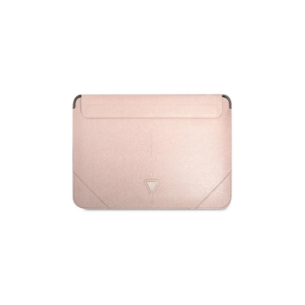 Wholesale Guess Sleeve GUCS14PSATLP 13/14 inch pink Saffiano Triangle Logo - GUE1637PNK - {ean13} - Hurt