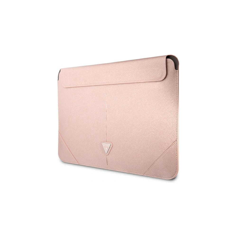 Wholesale Guess Sleeve GUCS14PSATLP 13/14 inch pink Saffiano Triangle Logo - GUE1637PNK - {ean13} - Hurt
