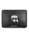 Etui Karl Lagerfeld Sleeve KLCS14KHBK 13/14 cali czarny/black Ikonik Karl`s Head