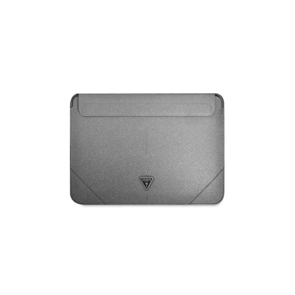 Hurtownia GSM - Etui Guess Sleeve GUCS16PSATLG 16 cali srebrny/silver Saffiano Triangle Logo - GUE1643SLV - {ean13} - Hurt