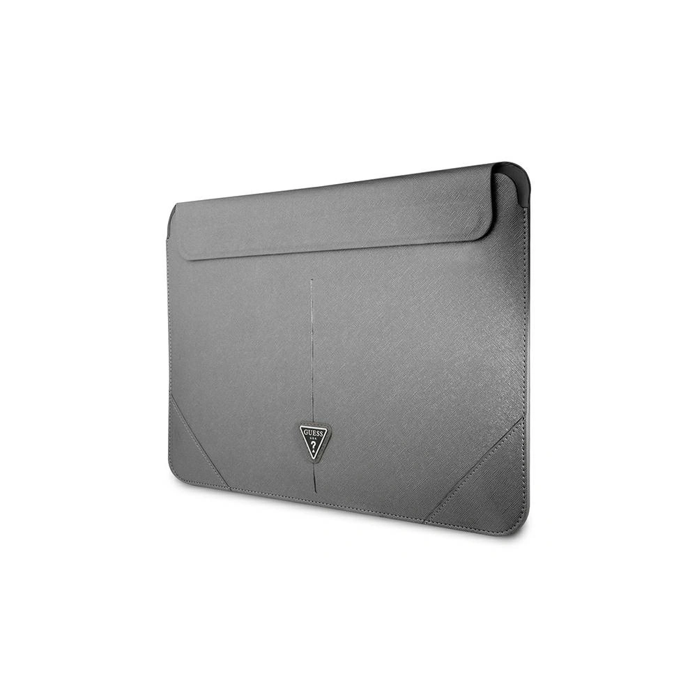 Hurtownia GSM - Etui Guess Sleeve GUCS16PSATLG 16 cali srebrny/silver Saffiano Triangle Logo - GUE1643SLV - {ean13} - Hurt
