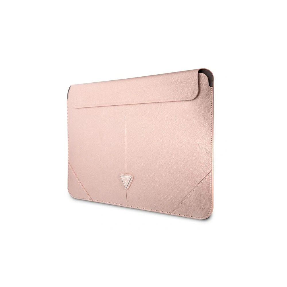 Hurtownia GSM - Etui Guess Sleeve GUCS16PSATLP 16 cali różowy/pink Saffiano Triangle Logo - GUE1645PNK - {ean13} - Hurt