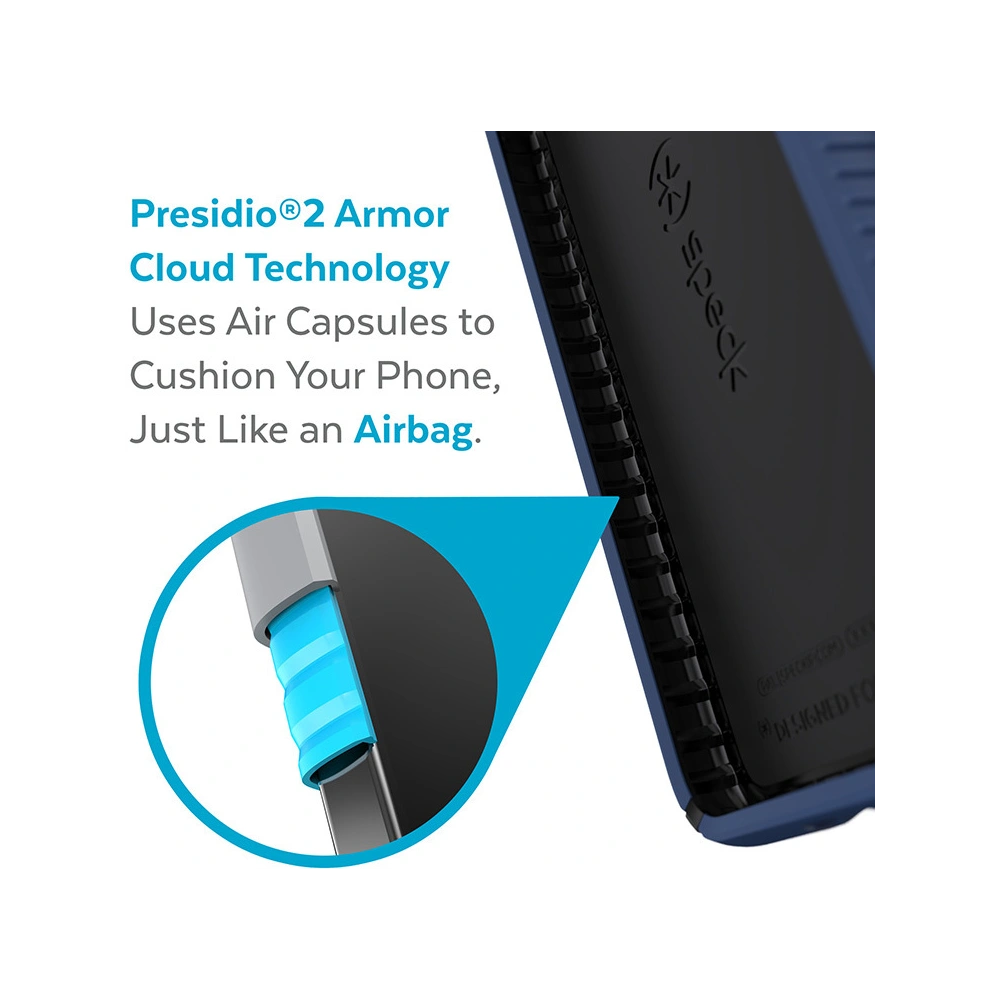 Hurtownia GSM - Etui Speck Presidio2 Grip MICROBAN Samsung Galaxy S22 (Coastal Blue/Storm blue) - SPK314BLU - {ean13} - Hurt