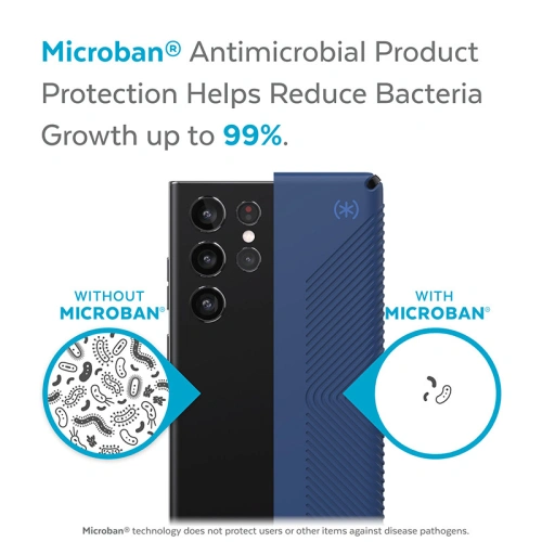 Etui Speck Presidio2 Grip MICROBAN Samsung Galaxy S22 Ultra (Coastal Blue/Storm blue)