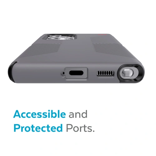 Etui Speck Presidio2 Grip MICROBAN Samsung Galaxy S22 Ultra (Graphite Grey/Black)