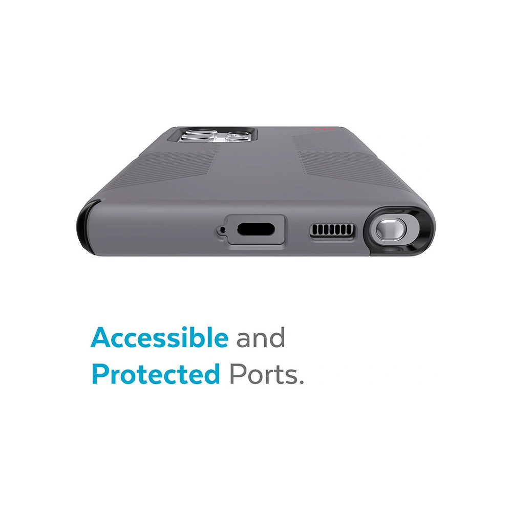 Hurtownia GSM - Etui Speck Presidio2 Grip MICROBAN Samsung Galaxy S22 Ultra (Graphitová šedá/Černá) - SPK317GRYBLK - {ean13} - Hurt