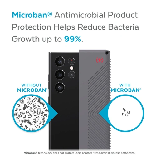 Etui Speck Presidio2 Grip MICROBAN Samsung Galaxy S22 Ultra (Graphite Grey/Black)