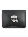 Etui Karl Lagerfeld Sleeve KLCS16KHBK 16 palců černý/black Ikonik Karl`s Head