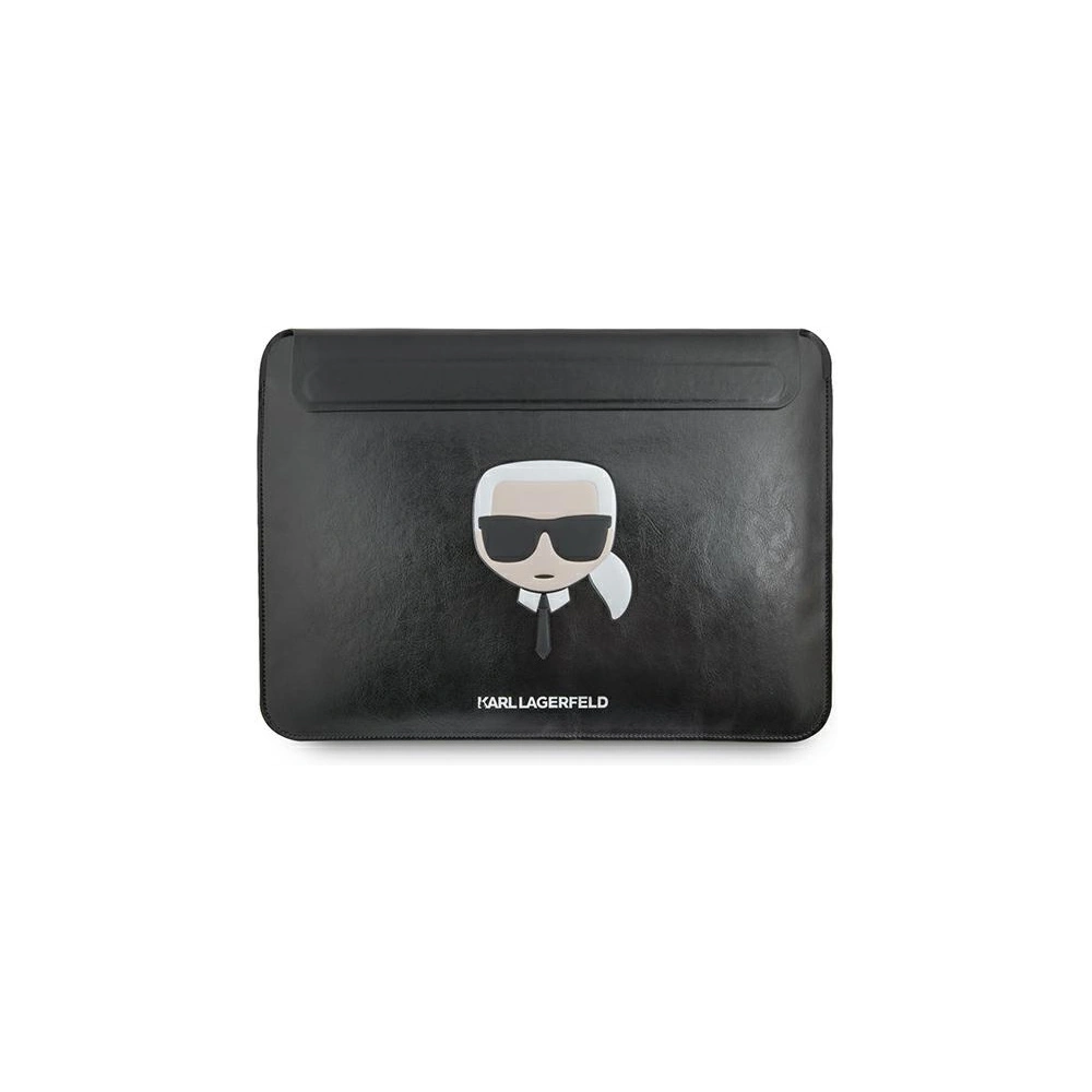 Hurtownia GSM - Etui Karl Lagerfeld Sleeve KLCS16KHBK 16 palců černý/black Ikonik Karl`s Head - KLD865BLK - {ean13} - Hurt