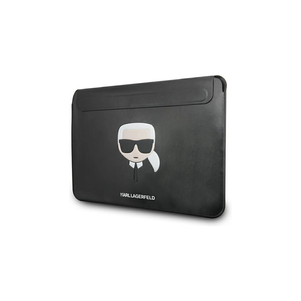 Hurtownia GSM - Etui Karl Lagerfeld Sleeve KLCS16KHBK 16 palců černý/black Ikonik Karl`s Head - KLD865BLK - {ean13} - Hurt