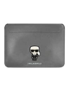 Etui Karl Lagerfeld Sleeve KLCS16PISFG 16 cali srebrny/silver Saffiano Ikonik Karl