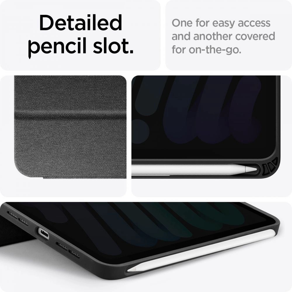 Hurtownia GSM - Case Spigen Urban Fit Apple iPad mini 2021 (6. Generation) / iPad mini 8.3" 2024 7gen / iPad mini 8.3" 2024 7gen Schwarz - SPN2163BLK - {ean13} - Hurt