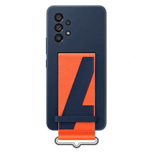 Etui Samsung Galaxy A53 5G EF-GA536TN granatowy/navy Silicone Cover Strap