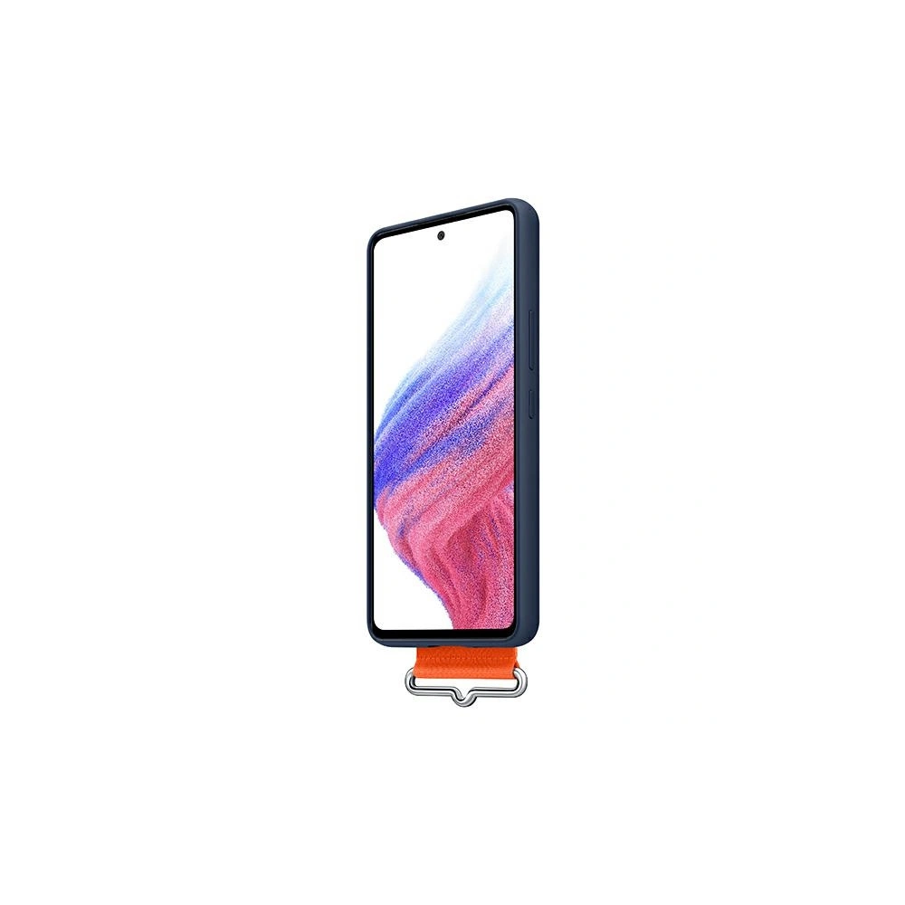 Hurtownia GSM - Etui Samsung Galaxy A53 5G EF-GA536TN granatowy/navy Silicone Cover Strap - SMG643NAV - {ean13} - Hurt