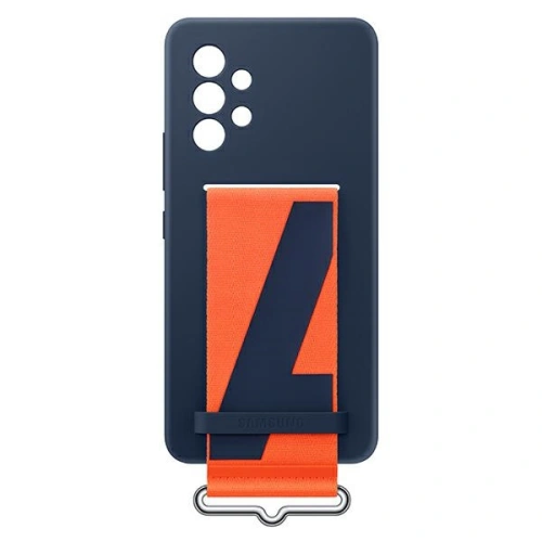 Etui Samsung Galaxy A53 5G EF-GA536TN granatowy/navy Silicone Cover Strap