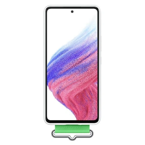 Etui Samsung Galaxy A53 5G EF-GA536TW biały/white Silicone Cover Strap