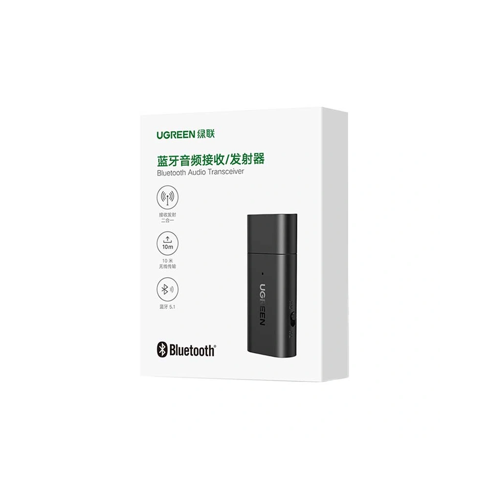 Hurtownia GSM - Adapter Audio UGREEN CM523, USB-A do Jack 3,5mm, Bluetooth 5.1 (czarny) - UGR1207BLK - {ean13} - Hurt