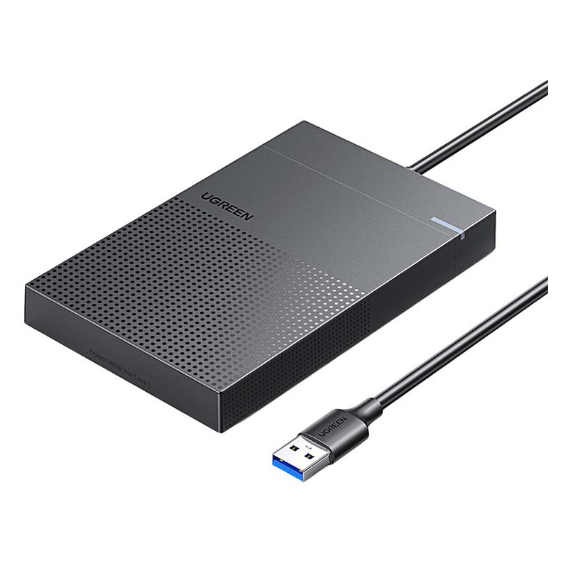 Ugreen Distributor - 6957303837199 - UGR1211BLK - 2.5" External HDD/SSD enclosure UGREEN CM471, USB-A 3.2 Gen 1 5Gbps (Black) - B2B homescreen