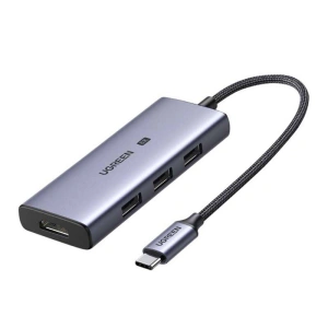 Adaptér 4w1 UGREEN CM500 Hub USB-C na 3x USB 3.0 + HDMI2.1 8K (šedý)