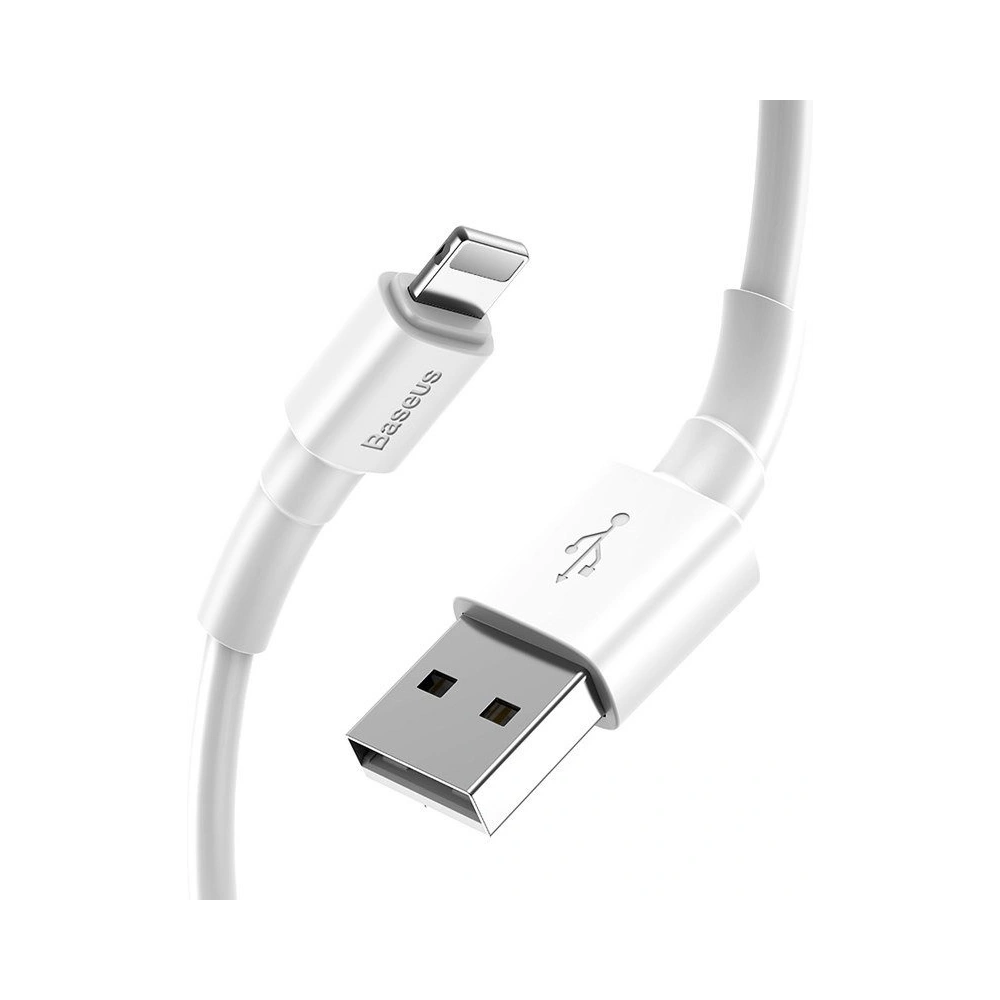 Hurtownia GSM - Kabel USB Lightning Baseus Mini 2.4A 1m (biały) - BSU3121WHT - {ean13} - Hurt