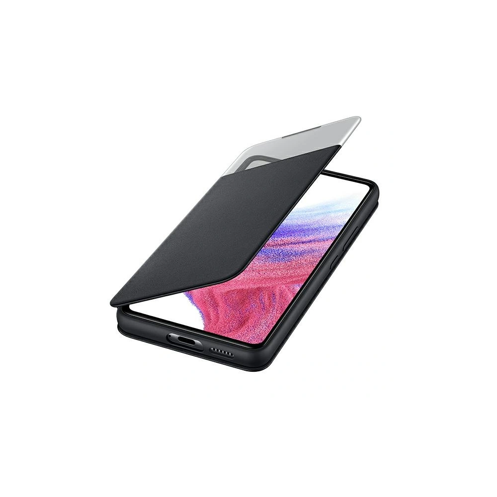 Hurtownia GSM - Etui Samsung Galaxy A53 5G EF-EA536PB černé/black S View Wallet Cover - SMG645BLK - {ean13} - Hurt