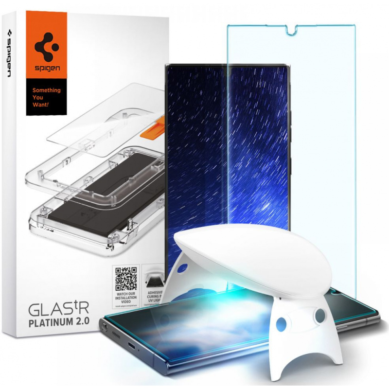 Spigen Distributor - 8809811857276 - SPN2164 - Spigen Glas.TR Platinum UV Glass Samsung Galaxy S22 Ultra - B2B homescreen