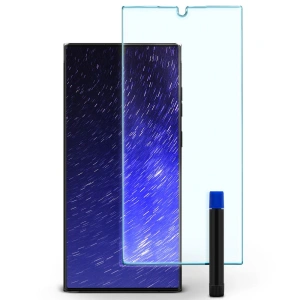 Hurtownia GSM - Tvrzené sklo s UV lepidlem Spigen Glas.TR Platinum Samsung Galaxy S22 Ultra - SPN2164 - {ean13} - Hurt