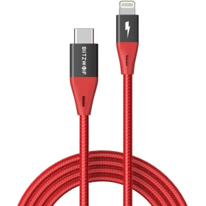 Hurtownia GSM - Kabel USB-C do Lightning BlitzWolf BW-CL3, MFI, 20W, 1.8m (czerwony) - BLZ455RED - {ean13} - Hurt