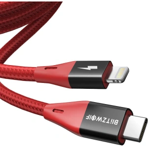 Hurtownia GSM - Kabel USB-C do Lightning BlitzWolf BW-CL3, MFI, 20W, 1.8m (czerwony) - BLZ455RED - {ean13} - Hurt