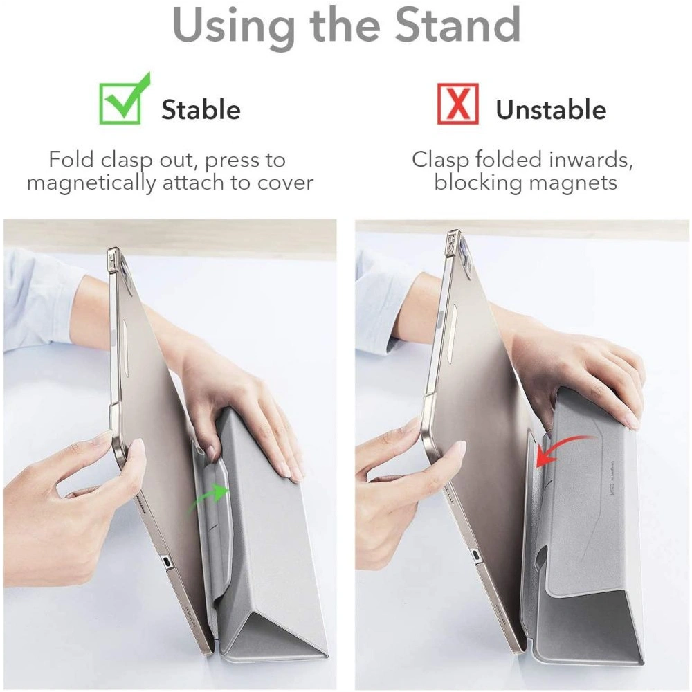 Wholesale ESR Ascend Trifold Apple iPad Air 10.9 2020/2022 (4 i 5 gen) / iPad Air 11 2024 (6 gen) Silver Grey - ESR473SLVGRY - {ean13} - Hurt