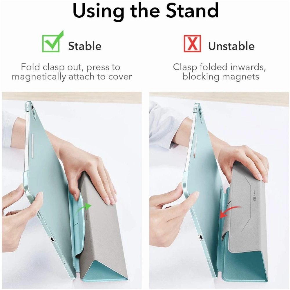 Hurtownia GSM - Etui ESR Ascend Trifold Apple iPad Air 10.9 2020/2022 (4. i 5. generacji) / iPad Air 11 2024 (6. generacji) Sky Blue - ESR474SKYBLU - {ean13} - Hurt