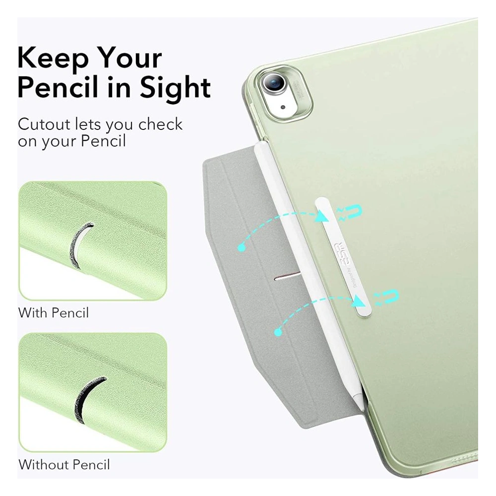 Hurtownia GSM - Etui ESR Ascend Trifold Apple iPad Air 10.9 2020/2022 (4. i 5. generacji) / iPad Air 11 2024 (6. generacji) Mint Green - ESR475MNTGRN - {ean13} - Hurt