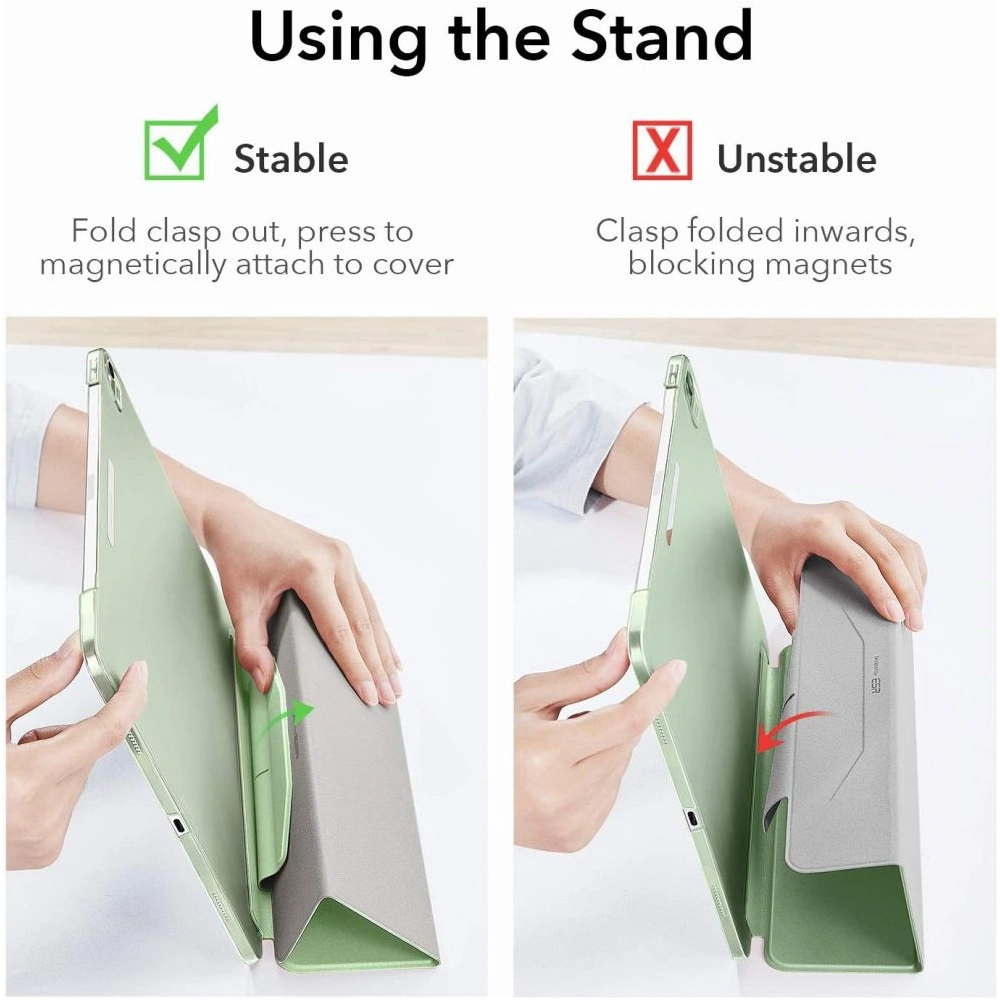 Hurtownia GSM - Etui ESR Ascend Trifold Apple iPad Air 10.9 2020/2022 (4. i 5. generacji) / iPad Air 11 2024 (6. generacji) Mint Green - ESR475MNTGRN - {ean13} - Hurt