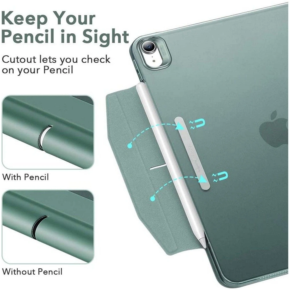 Hurtownia GSM - Etui ESR Ascend Trifold Apple iPad Air 10.9 2020/2022 (4. a 5. generace) / iPad Air 11 2024 (6. generace) Forest Green - ESR476FORGRN - {ean13} - Hurt