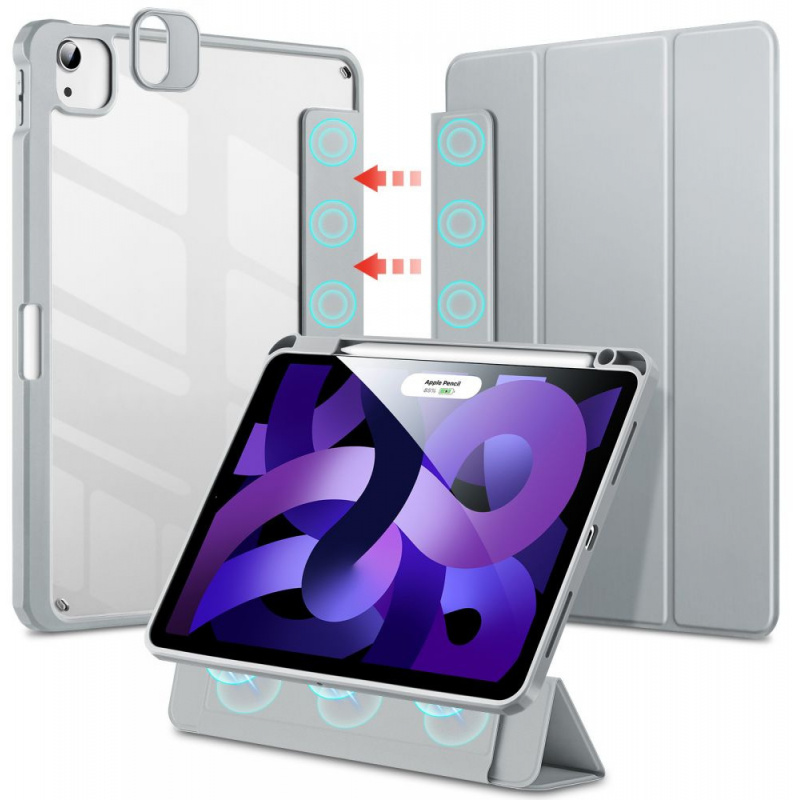 ESR Distributor - 4894240164143 - ESR477FROGRY - ESR Rebound Hybrid Apple iPad Pro 11 2020/2021 2, 3 Gen/iPad Air 10.9 2020/2022 4, 5 Gen Frosted Grey - B2B homescreen