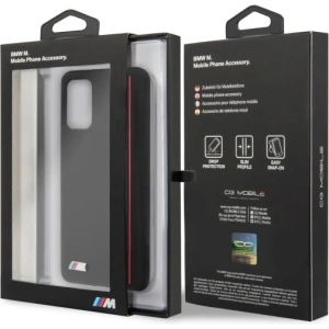 Hurtownia GSM - Etui BMW BMHCS67SIVTBK Samsung Galaxy S20+ Plus czarny/black Silicone Stripes M Collection - BMW287BLK - {ean13} - Hurt