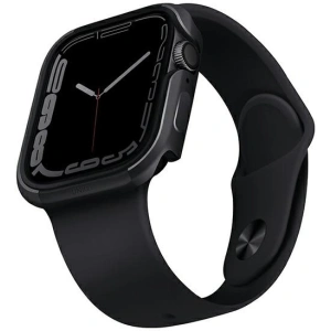 Etui UNIQ Valencia Apple Watch 4/5/6/7/SE 44/45mm grafitowy/graphite
