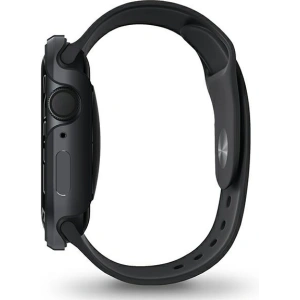 Etui UNIQ Valencia Apple Watch 4/5/6/7/SE 44/45mm grafitový/graphite
