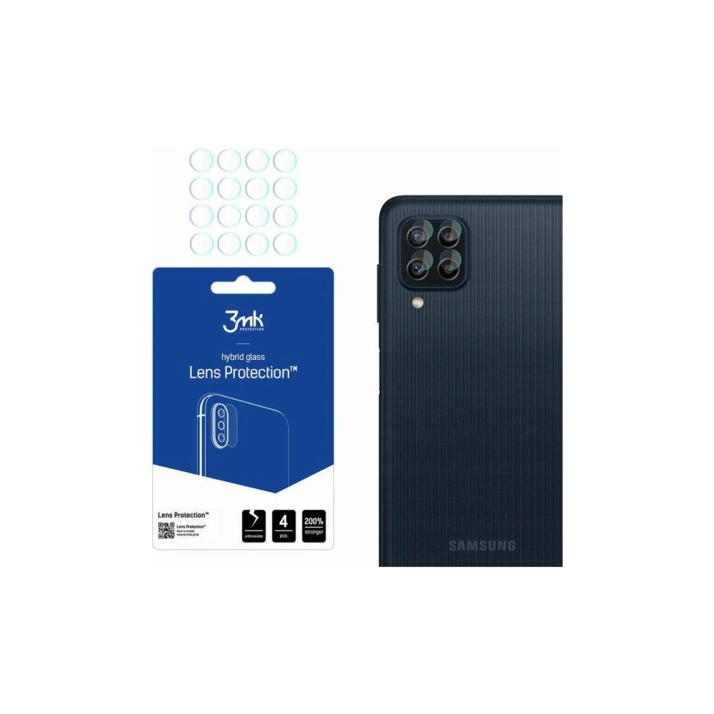 Hurtownia GSM - Hyb ridní sklo na objektiv fotoaparátu 3MK Ochrana objektivu Samsung Galaxy M22 [4 PACK] - 3MK2751 - {ean13} - Hurt