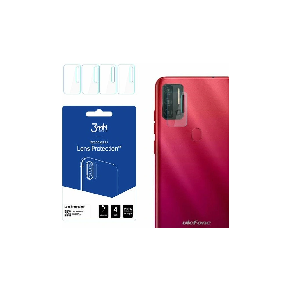 Hurtownia GSM - Szkło hybrydowe na obiektyw aparatu 3MK Lens Protection Ulefone Note 11P [4 PACK] - 3MK2752 - {ean13} - Hurt