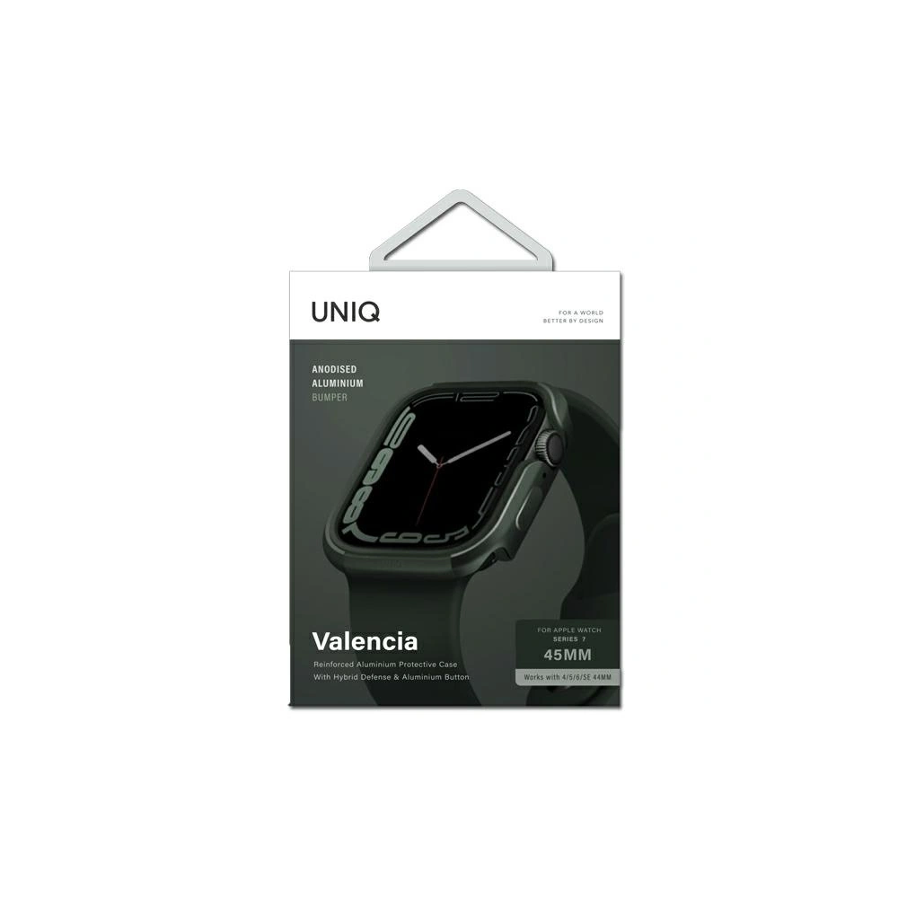 Hurtownia GSM - Etui UNIQ Valencia Apple Watch 4/5/6/7/SE 44/45mm zelený/green - UNIQ598GRN - {ean13} - Hurt