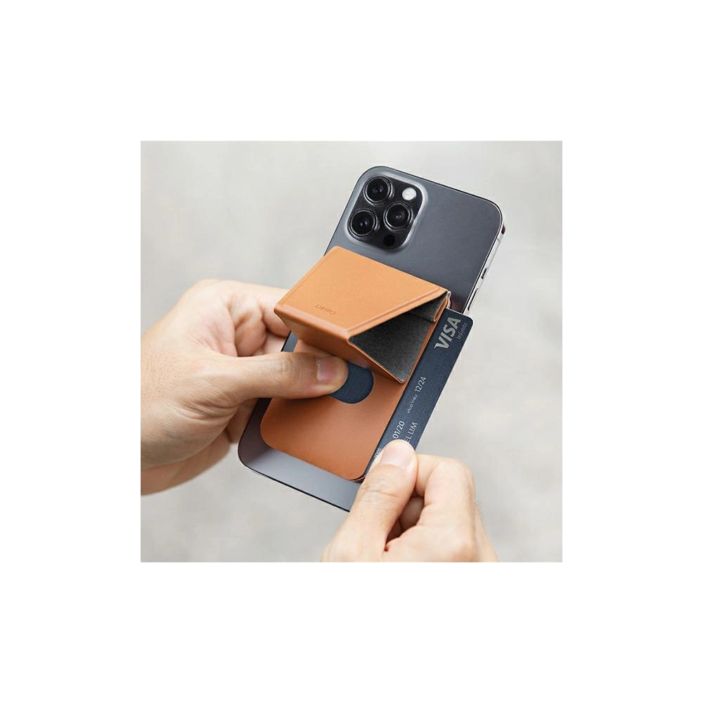 Hurtownia GSM - Magnetická podložka a kapsa na karty UNIQ Lyft hnědá/brown - UNIQ601BR - {ean13} - Hurt
