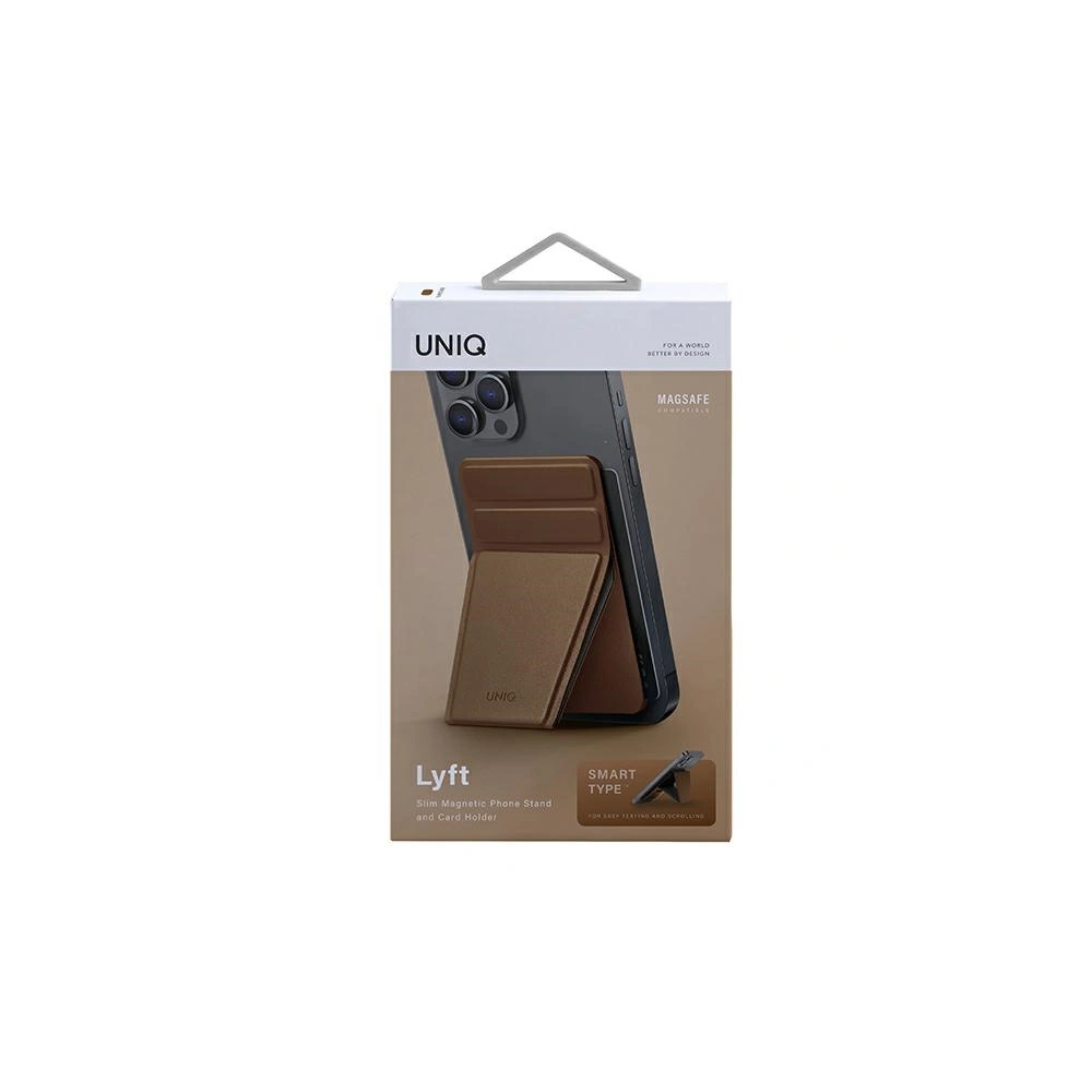 Hurtownia GSM - Magnetická podložka a kapsa na karty UNIQ Lyft hnědá/brown - UNIQ601BR - {ean13} - Hurt