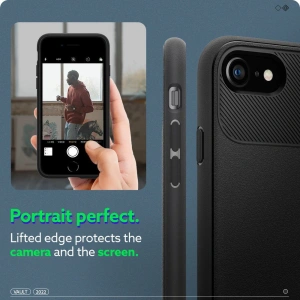 Etui Caseology Vault Apple iPhone SE 2022/SE 2020/8/7 Matná Černá