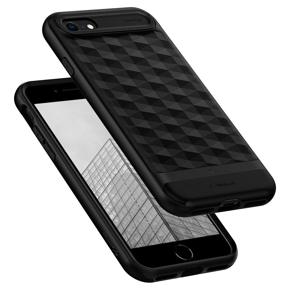 Hurtownia GSM - Case Caseology Parallax Apple iPhone SE 2022/SE 2020/8/7 Matt Schwarz - CSL054BLK - {ean13} - Hurt