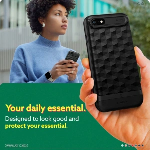 Hurtownia GSM - Case Caseology Parallax Apple iPhone SE 2022/SE 2020/8/7 Matt Schwarz - CSL054BLK - {ean13} - Hurt