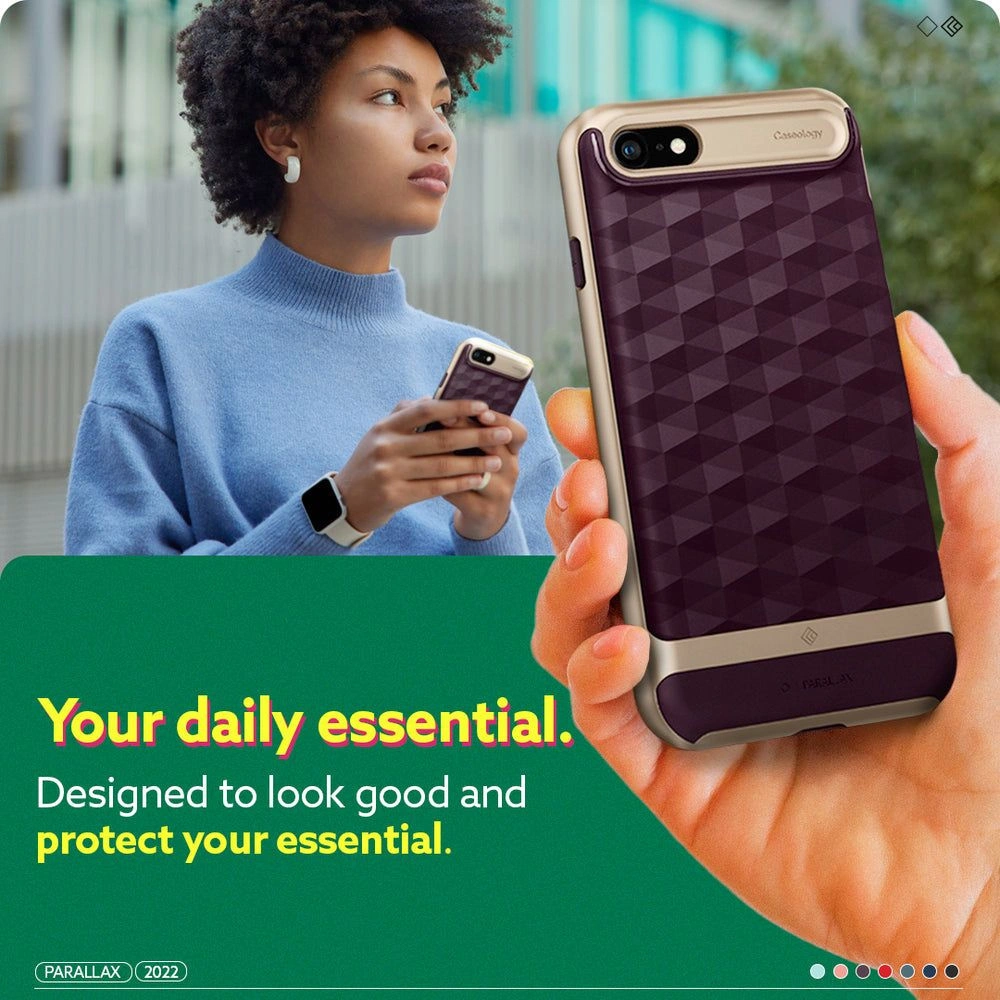 Hurtownia GSM - Etui Caseology Parallax Apple iPhone SE 2022/SE 2020/8/7 Burgundy - CSL056BRG - {ean13} - Hurt