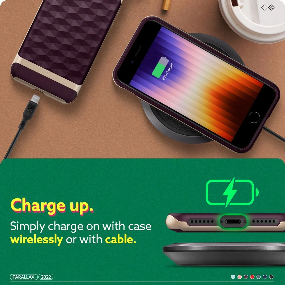 Hurtownia GSM - Etui Caseology Parallax Apple iPhone SE 2022/SE 2020/8/7 Burgundy - CSL056BRG - {ean13} - Hurt