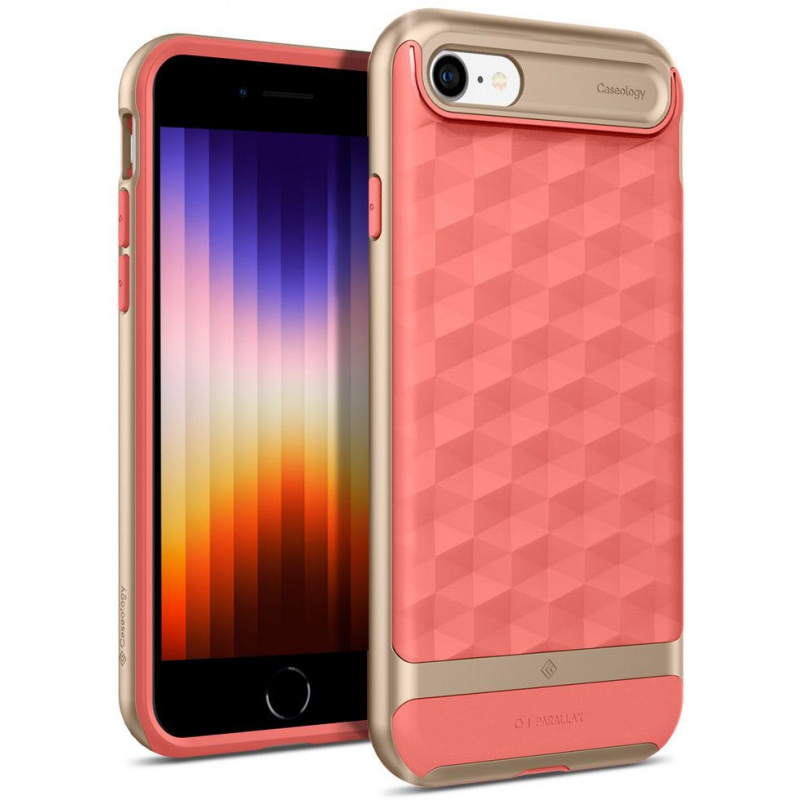 Caseology Distributor - 814581029493 - CSL057CORPNK - Caseology Parallax Apple iPhone SE 2022/SE 2020/8/7 Coral Pink - B2B homescreen